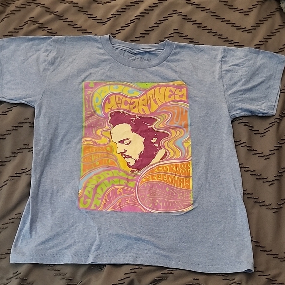 Blue Graphic Design Shirt